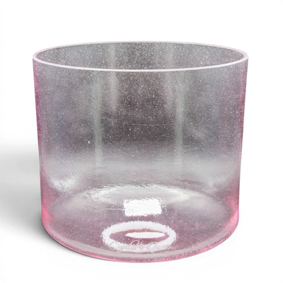 Crystal Tones 9" Pink Aura Gold Singing Bowl (B3-15)