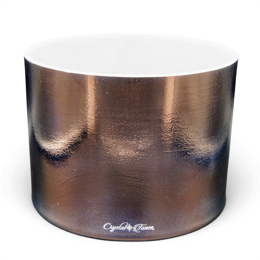 Crystal Tones 8" Tibetan Quartz Copper Singing Bowl (D4+45)