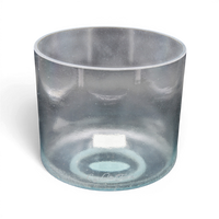 Crystal Tones 6" Green Heart Aura Gold Singing Bowl (C#5+0)