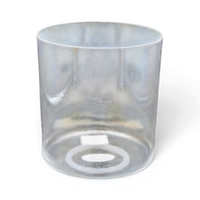 Crystal Tones 6" White Light Aura Gold Singing Bowl (F4+30)