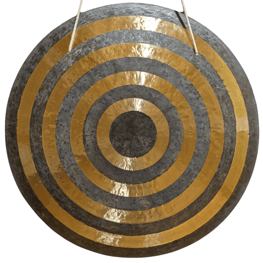 Sun Gong by Raven Sounds, Handmade Chinese Bronze Wind Gong, Free Mallet