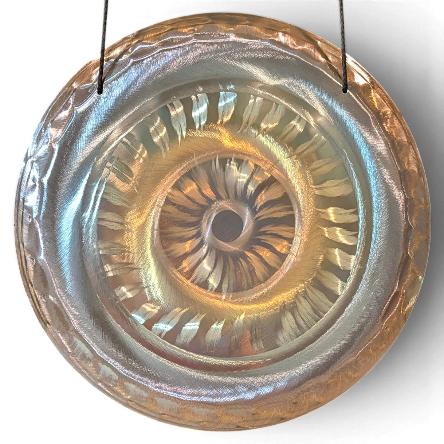 Grotta Sonora 15" Nickel Silver Handheld Gong