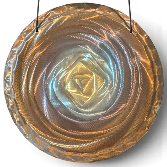 Grotta Sonora 15" Nickel Silver Handheld Gong