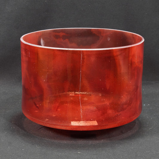 Crystal Tones 8" Ruby Clear Crystal Singing Bowl (A#+20) - Raven Sounds
