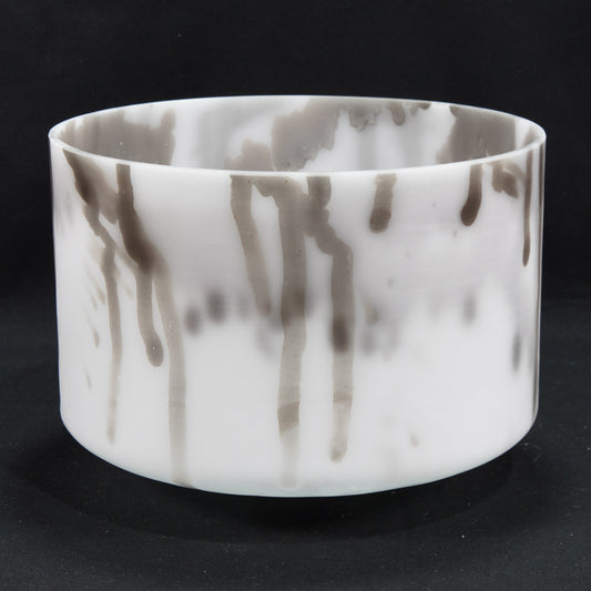 Crystal Tones 9" Yagna Clear Quartz Crystal Singing Bowl (E-30)