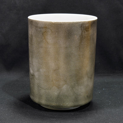 Crystal Tones 7" Ebony Angel Gold Clear Quartz Crystal Singing Bowl (G+40)