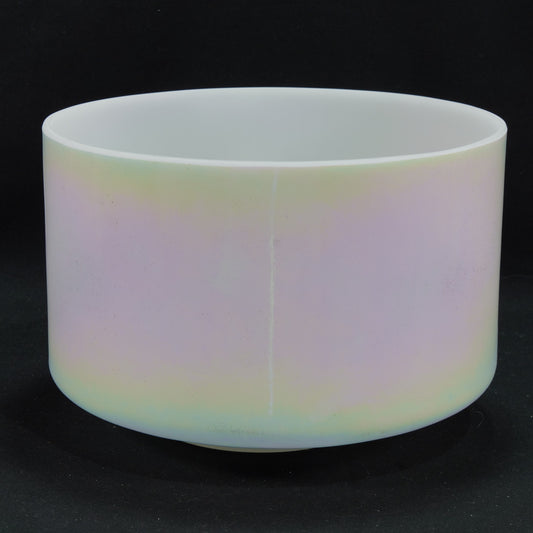 Crystal Tones 9" Mother of Platinum Clear Quartz Crystal Singing Bowl (E+25)