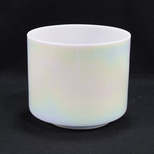 Crystal Tones 7" Mother of Platinum Clear Quartz Crystal Singing Bowl (A#-15)
