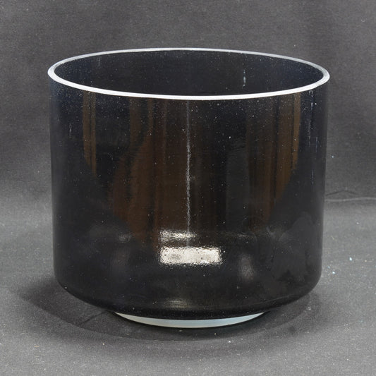 Crystal Tones 7" Shungite Clear Quartz Crystal Singing Bowl (A#+40) - Raven Sounds