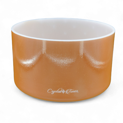 Crystal Tones 9" Laughing Buddha Quartz Crystal Singing Bowl (F4+40)