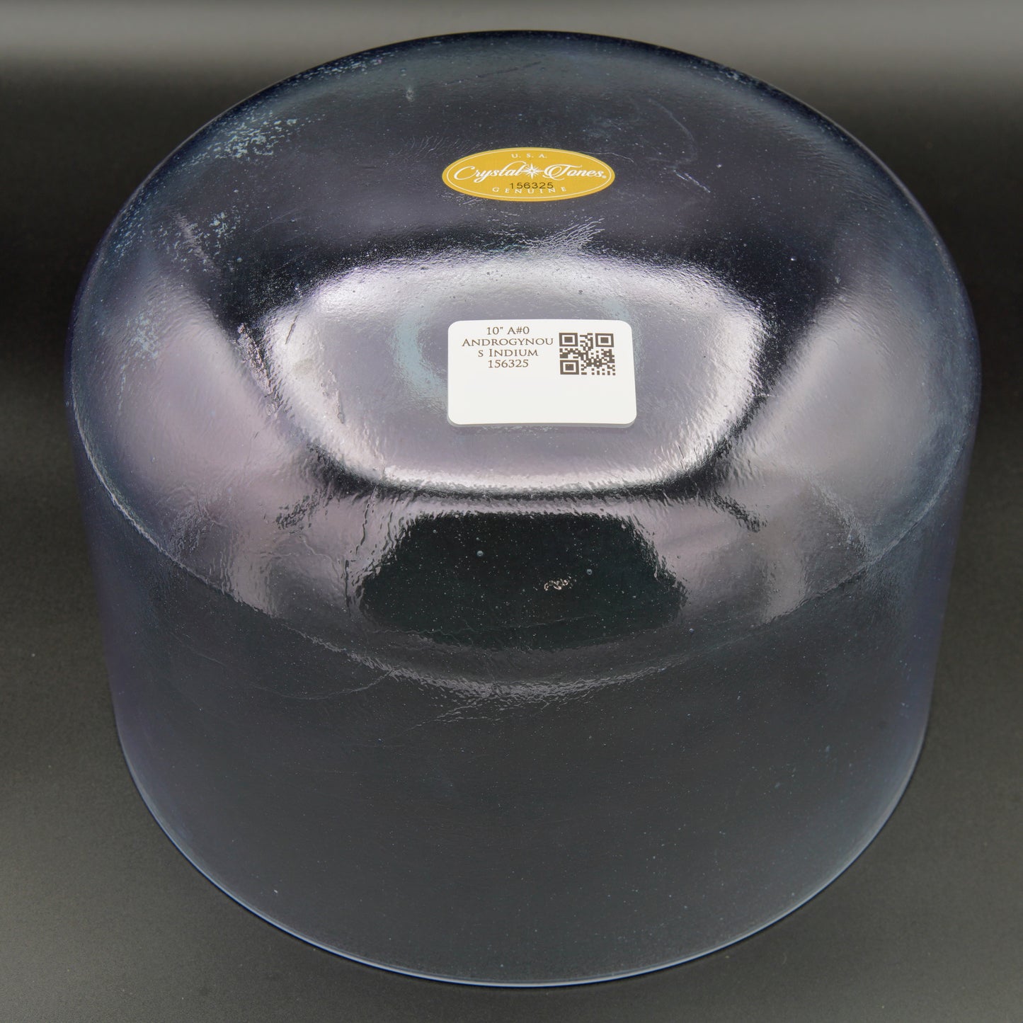 Crystal Tones 10" Androgynous Indium Quartz Crystal Singing Bowl (A#3+0)