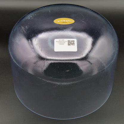 Crystal Tones 10" Androgynous Indium Quartz Crystal Singing Bowl (A#3+0)