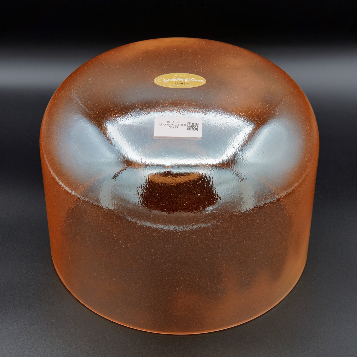 Crystal Tones 10" Grandmother Quartz Crystal Singing Bowl (B3-20)