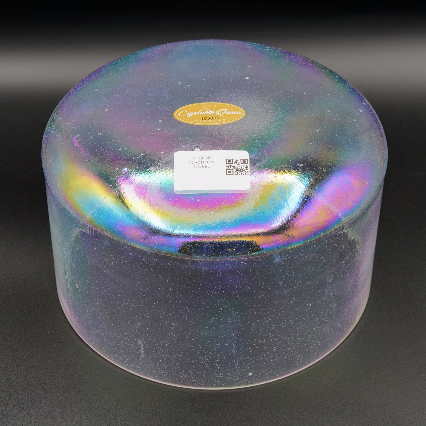 Crystal Tones 9" Platinum Quartz Crystal Singing Bowl (D4-30)