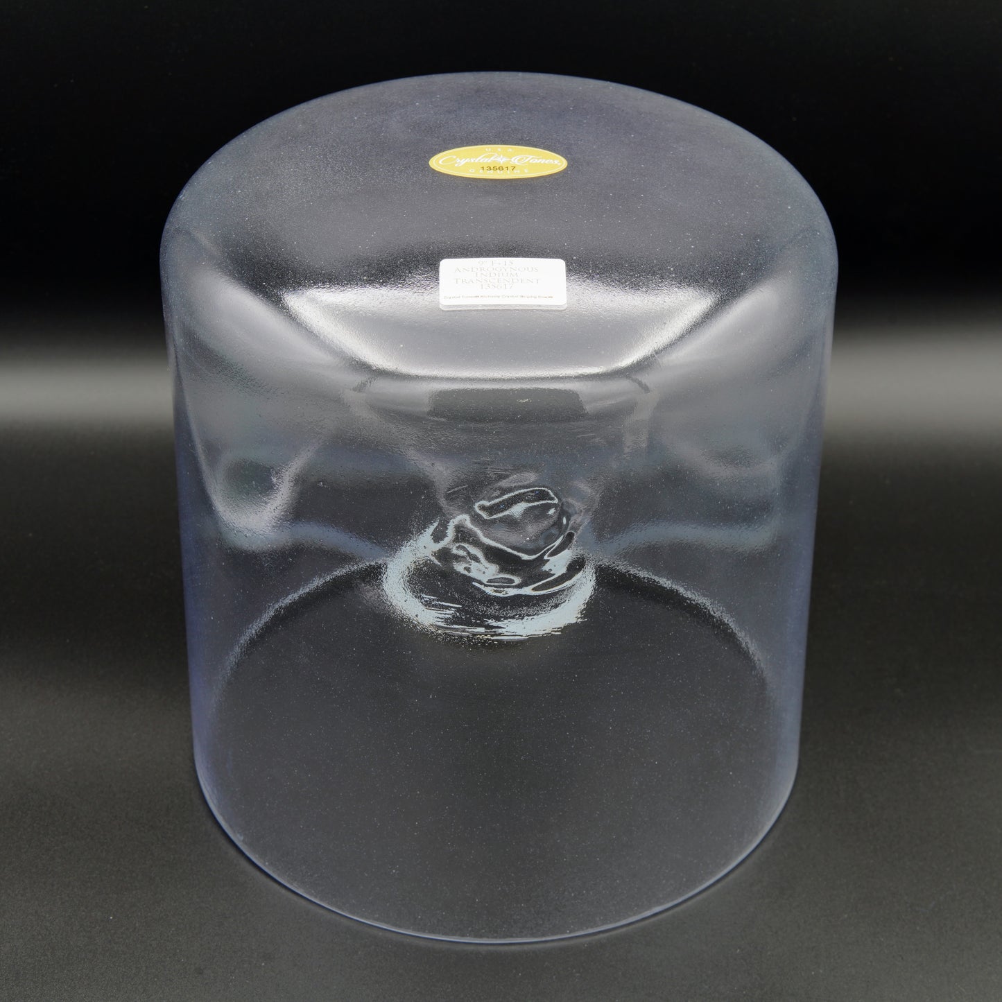 Crystal Tones 9" Androgynous Indium Quartz Crystal Singing Bowl (F#3+15)