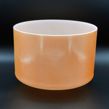 Crystal Tones 9" Laughing Buddha Quartz Crystal Singing Bowl (D4+15)