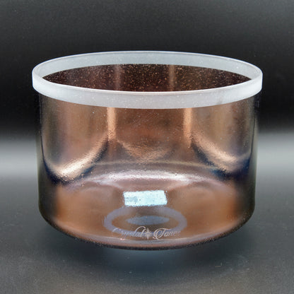 Crystal Tones 9" Tibetan Quartz Copper Quartz Crystal Singing Bowl (D4-25)