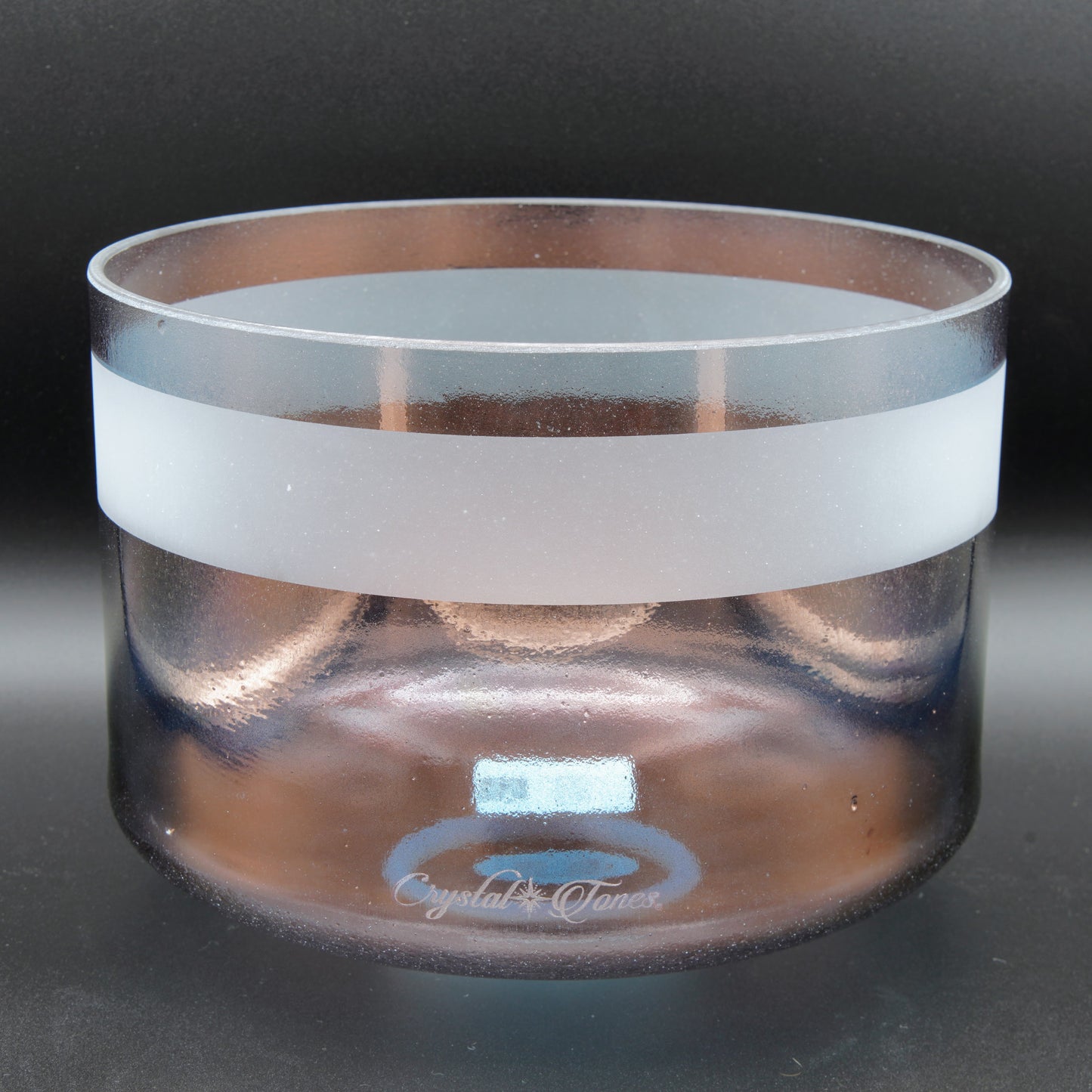 Crystal Tones 9" Tibetan Quartz Copper Quartz Crystal Singing Bowl (C4+40)