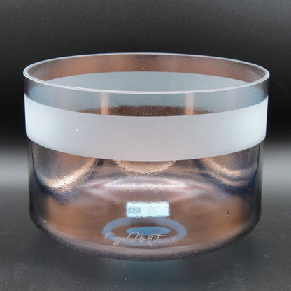 Crystal Tones 9" Tibetan Quartz Copper Quartz Crystal Singing Bowl (C4+40)