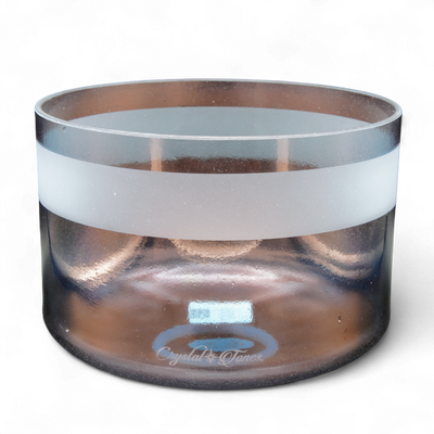 Crystal Tones 9" Tibetan Quartz Copper Quartz Crystal Singing Bowl (C4+40)