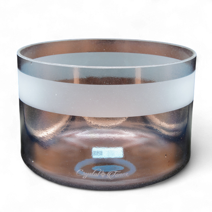 Crystal Tones 9" Tibetan Quartz Copper Quartz Crystal Singing Bowl (C4+40)