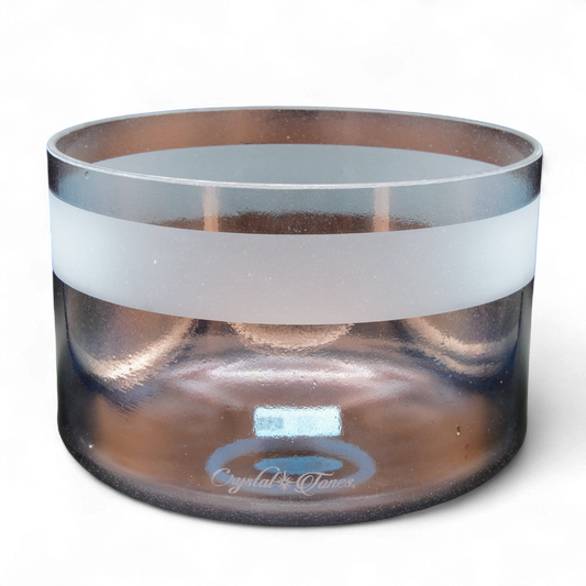 Crystal Tones 9" Tibetan Quartz Copper Quartz Crystal Singing Bowl (C4+40)