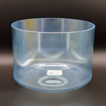 Crystal Tones 9" Aqua Aura Gold Quartz Crystal Singing Bowl (C#4-20)