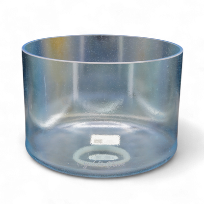 Crystal Tones 9" Aqua Aura Gold Quartz Crystal Singing Bowl (C#4-20)