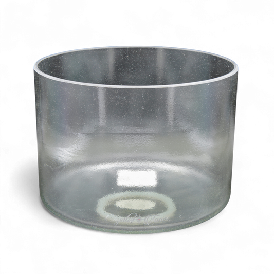 Crystal Tones 8" Sage Aura Gold Quartz Crystal Singing Bowl (D#4+15)