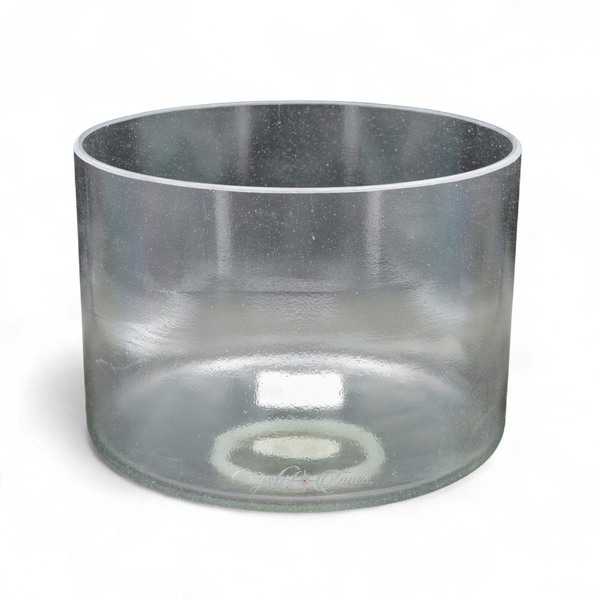 Crystal Tones 8" Sage Aura Gold Quartz Crystal Singing Bowl (D#4+15)