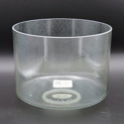Crystal Tones 8" Sage Aura Gold Quartz Crystal Singing Bowl (C#4+15)