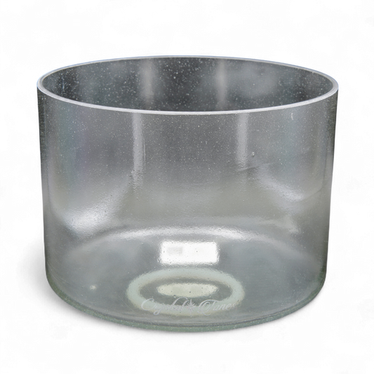 Crystal Tones 8" Sage Aura Gold Quartz Crystal Singing Bowl (C#4+15)