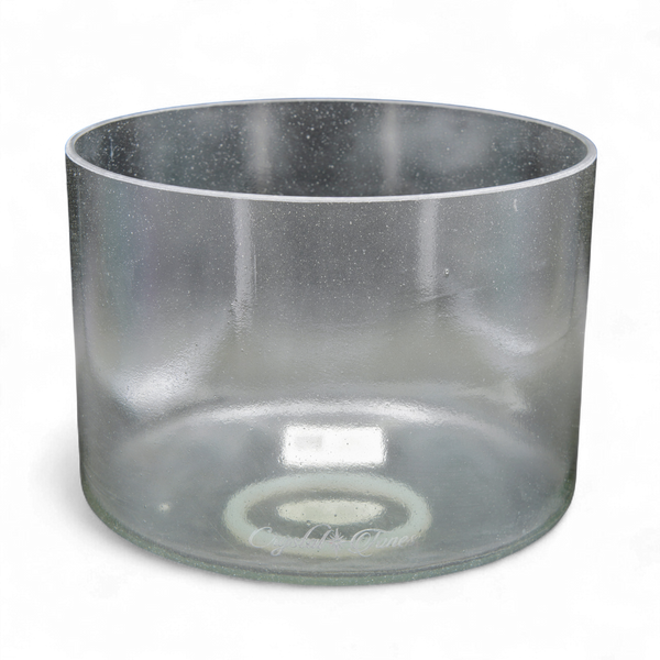 Crystal Tones 8" Sage Aura Gold Quartz Crystal Singing Bowl (C#4+15)