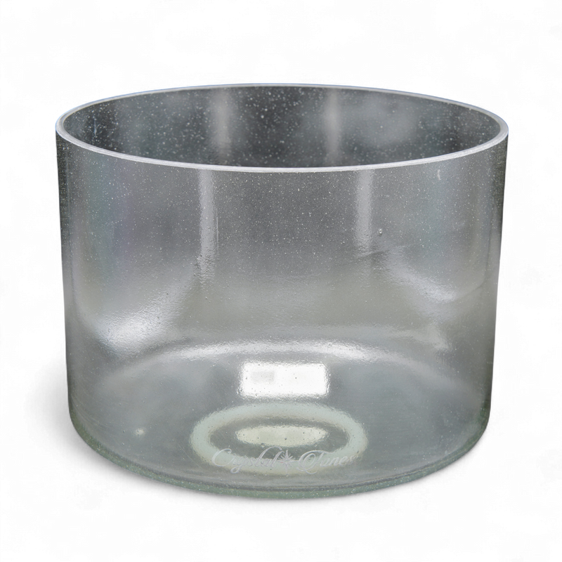 Crystal Tones 8" Sage Aura Gold Quartz Crystal Singing Bowl (C#4+15)
