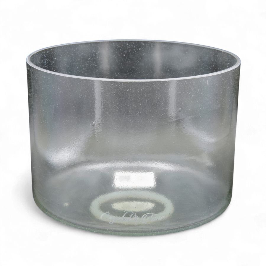 Crystal Tones 8" Sage Aura Gold Quartz Crystal Singing Bowl (C#4+15)
