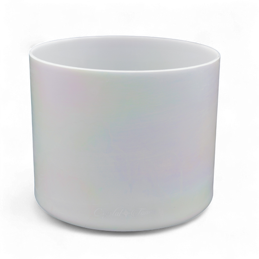 Crystal Tones 8" Mother of Platinum Quartz Crystal Singing Bowl (C#4+0)
