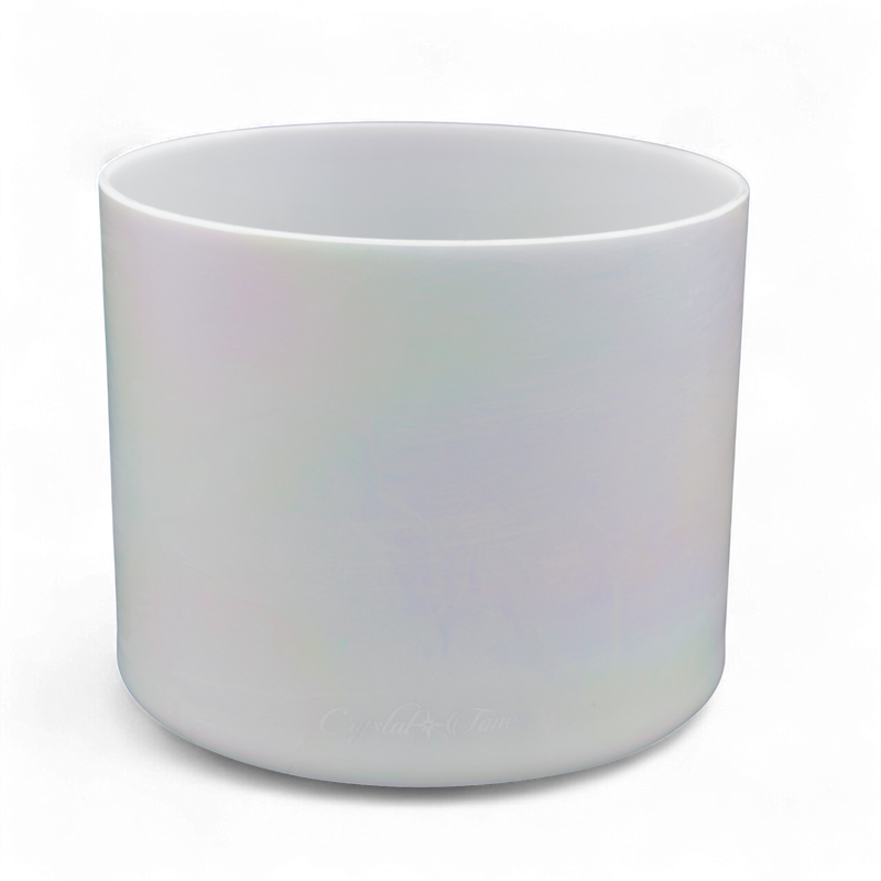 Crystal Tones 8" Mother of Platinum Quartz Crystal Singing Bowl (C#4+0)