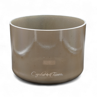Crystal Tones 8" Charcoal Quartz Crystal Singing Bowl (F4-20)