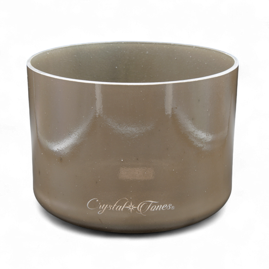 Crystal Tones 8" Charcoal Quartz Crystal Singing Bowl (F4-20)