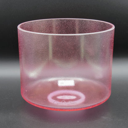 Crystal Tones 8" Pink Aura Gold Quartz Crystal Singing Bowl (F#4-15)