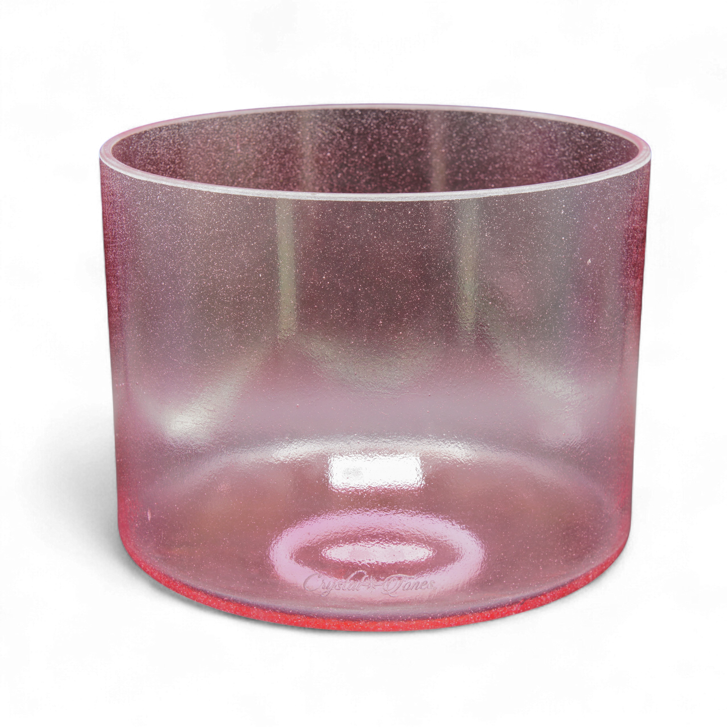 Crystal Tones 8" Pink Aura Gold Quartz Crystal Singing Bowl (F#4-15)