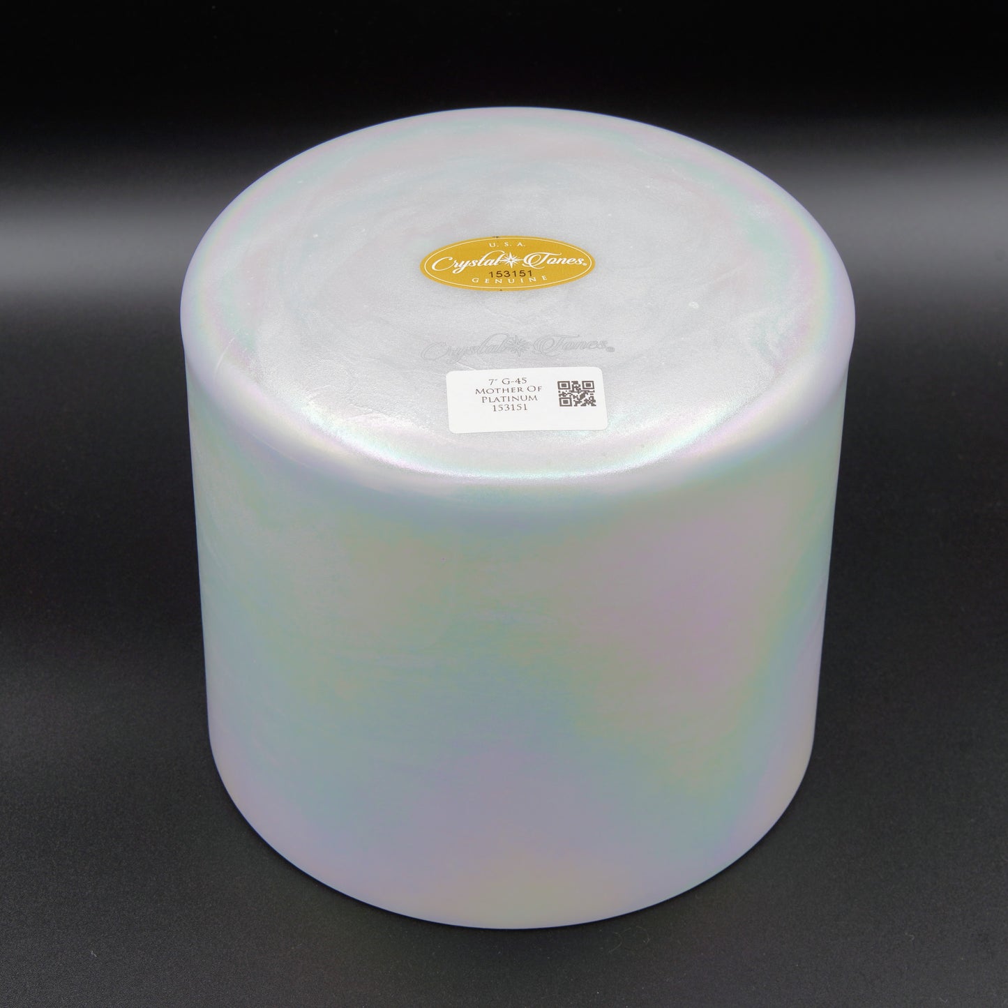 Crystal Tones 7" Mother of Platinum Quartz Crystal Singing Bowl (G4-45)