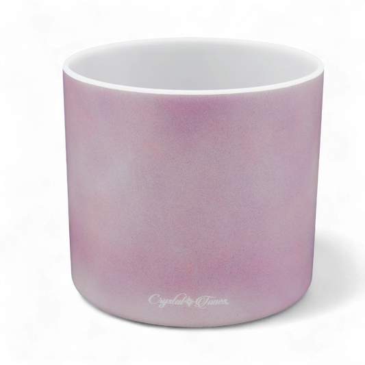 Crystal Tones 7" Lavender Sunset Gold Quartz Crystal Singing Bowl (A4-30)