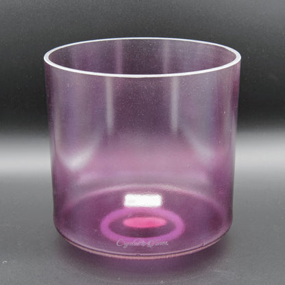 Crystal Tones 7" Lavender Aura Gold Quartz Crystal Singing Bowl (G#4+5)