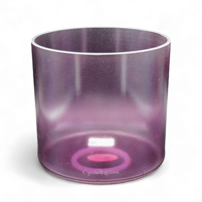 Crystal Tones 7" Lavender Aura Gold Quartz Crystal Singing Bowl (G#4+5)