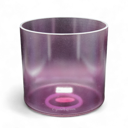 Crystal Tones 7" Lavender Aura Gold Quartz Crystal Singing Bowl (G#4+5)