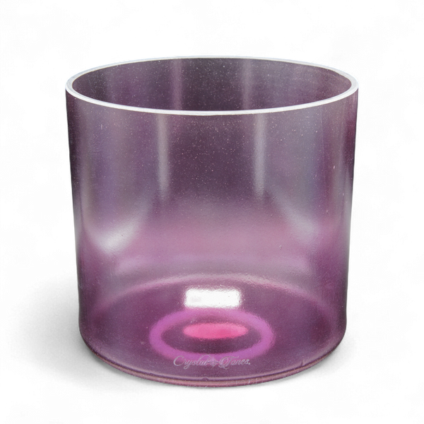Crystal Tones 7" Lavender Aura Gold Quartz Crystal Singing Bowl (G#4+5)