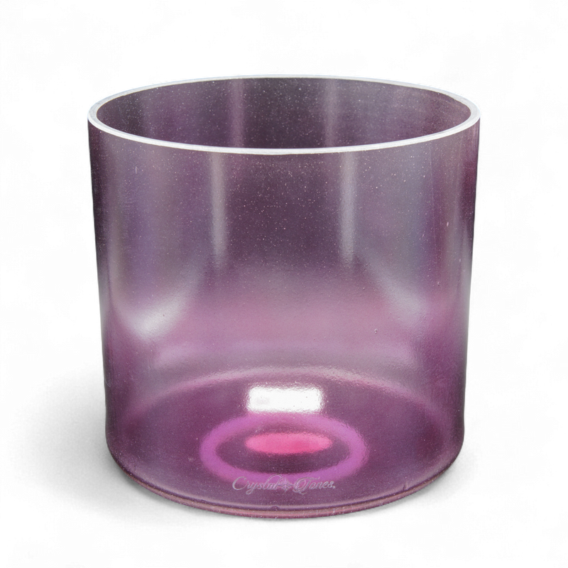 Crystal Tones 7" Lavender Aura Gold Quartz Crystal Singing Bowl (G#4+5)