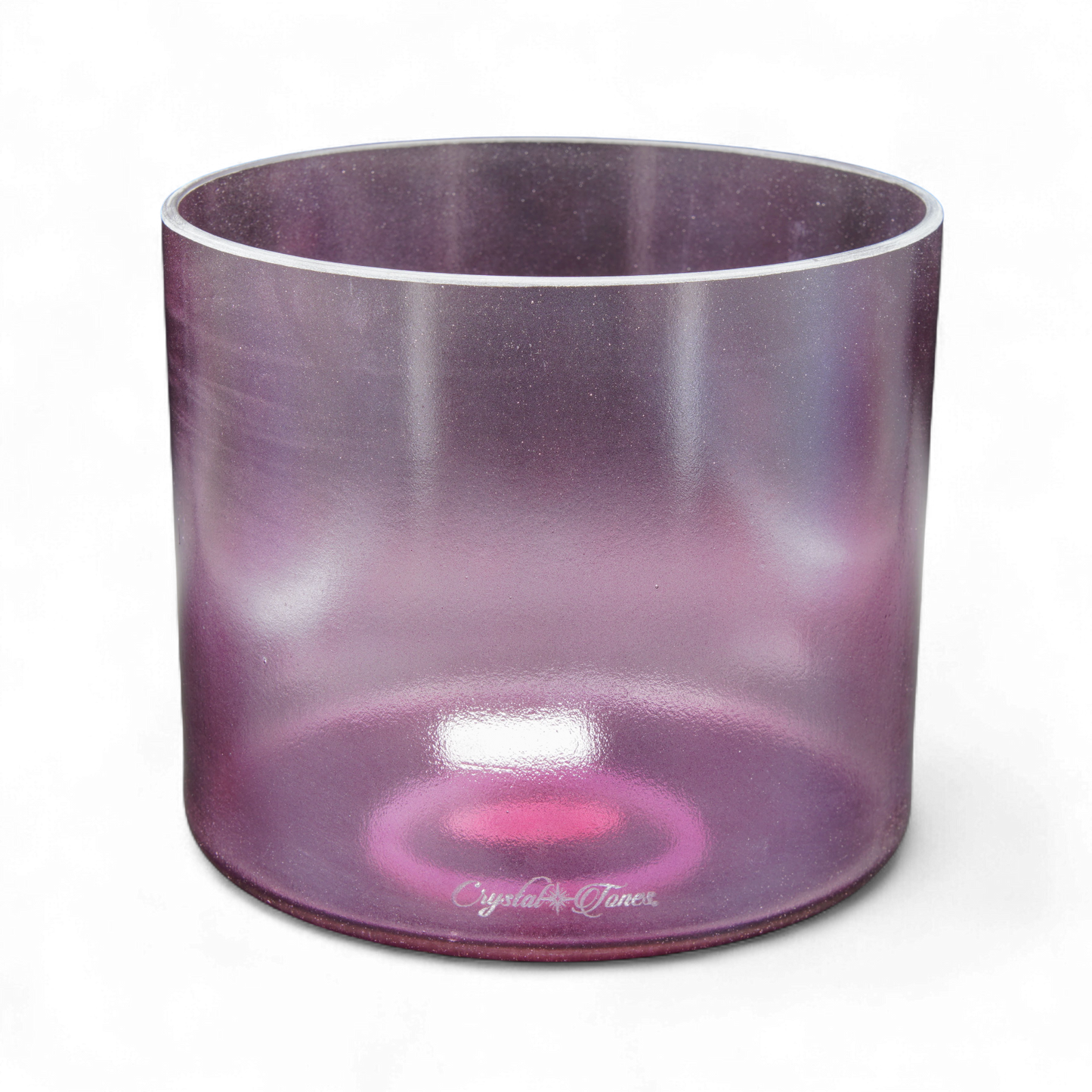 Crystal Tones 7" Lavender Aura Gold Quartz Crystal Singing Bowl (G#4-45)