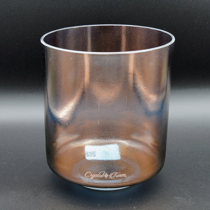 Crystal Tones 6" Tibetan Quartz Copper Quartz Crystal Singing Bowl (G#4-20)